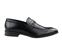 TruClothing Men's Moccasin Loafers Shoes Leather Lined Slip On Smart Formal Shoe Black Brown - Black 8 UK