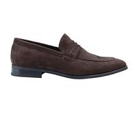 TruClothing Men's Moccasin Loafers Shoes Leather Lined Slip On Suede Smart Formal Shoe Black Brown - Brown 12 UK