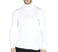 TruClothing Men's Polar Neck Jumper Roll Neck High Turtle Neck Light Weight - Beige - X-Large