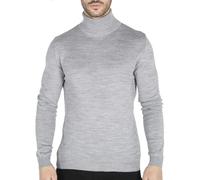 TruClothing Men's Polar Neck Jumper Roll Neck High Turtle Neck Light Weight - Grey - Small