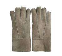 TruClothing Sheepskin Suede Leather Gloves Thermal Winter Warm in Stone | Size: Large TruClothing Stone L