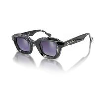 TruClothing Sunglasses Black Geometric Frame Rectangle Polarized UV Protection Unisex Eyewear - Black