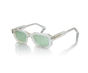 TruClothing Sunglasses Bold Geometric Frame Rectangle Polarized UV Protection Unisex Eyewear - Clear