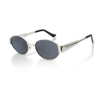 TruClothing Sunglasses Oval Polarized UV Protection Unisex Eyewear - Silver