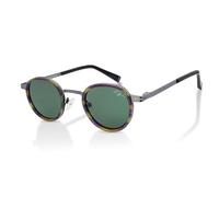TruClothing Sunglasses Retro Round Polarized UV Protection Unisex Eyewear - Gun