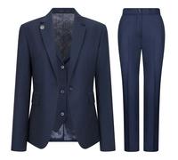 TruClothing TPW-14 - Women's 3 Piece Plain Navy Blue Suit - UK 18