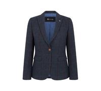 TruClothing Women's Blazer Tweed Herringbone Checkered Tailored Fit Jacket - Navy 14