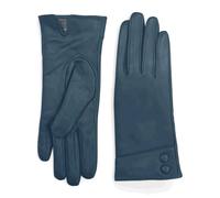 TruClothing Women's Leather Gloves Touchscreen Wool Lining Decorative Buttons in Blue | Size: 2XL TruClothing Blue 2XL