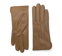 TruClothing Women's Leather Gloves Winter Warm Wool Lined Touchscreen in Tan | Size: Large TruClothing Tan L