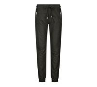 TruClothing Womens Real Leather Jogger Jeans Trousers Elasticated Casual Retro 1980s - Black 14