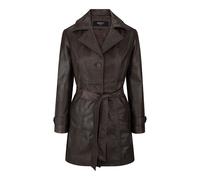 TruClothing Women's Real Leather Mid Length Blazer in Brown | Size: 2XL TruClothing Brown 2XL