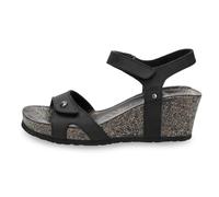 TruClothing Women's Sandals Julia Basics B1 Wedge Heel Ankle Strap Summer Shoes - Black 6