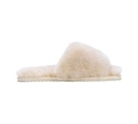 TruClothing Women's Sheepskin Slippers Warm Winter Indoor Comfort Sliders - Beige 8