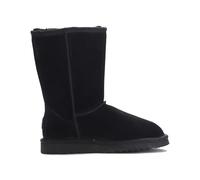 TruClothing Women's Sheepskin Suede Winter Plush Lined Slip-On Ankle Winter Boots - Black 3