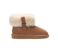 Leather Company Granite - Women's Sheepskin Suede Winter Boots - Chestnut - EU 36