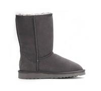 TruClothing Women's Sheepskin Suede Winter Plush Lined Slip-On Ankle Winter Boots - Grey 4