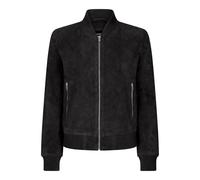 TruClothing Women's Varsity Suede Bomber Jacket Leather in Black | Size: Small TruClothing Black S