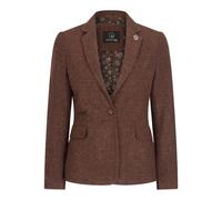 TruClothing WS-12 - Women's Tweed Suit Blazer Trousers Waistcoat Herringbone Wool Rust Brown - UK 14 - Blazer - Blazer