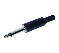 TruComponents 202586 6.35 mm audio jack Plug, straight,Pins:3 Ster...