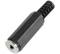 TruComponents 202587 2.5 mm audio jack Socket, straight,Pins:2 Mon...