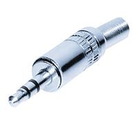 TruComponents 202649 3.5 mm audio jack Plug, straight,Pins:3 Stere...