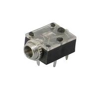 TruComponents 202654 3.5 mm audio jack Socket, horizontal,Pins:3 S...