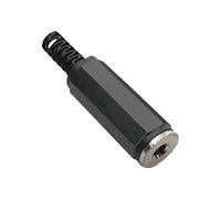 TruComponents 202773 3.5 mm audio jack Socket,Mono Black 100 pc(s)