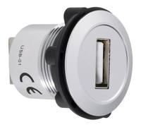 TruComponents 240885 USB 2.0 2 x USB-skt type A to 2x USB-plug typ...