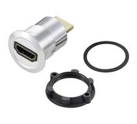TruComponents 240947 HDMI Panel Adapter HDMI skt-HDMI plug Sil, le...