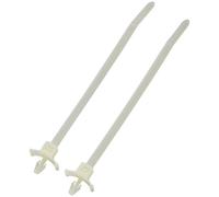TruComponents 40203 Cable tie 150mm 7.90mm Ecru Spring toggle 100 ...