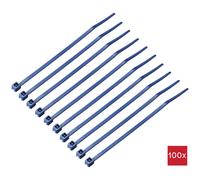 TruComponents 40516 Cable tie 250mm 4.8mm Blue Cable finder detect...