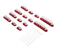 TruComponents 41185 Cable mount Self-adhesive Clear 19pcs