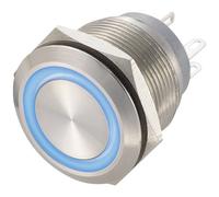 TruComponents Pushbutton ,Panel Mount,Off/(On),SPST,Solder,IP67