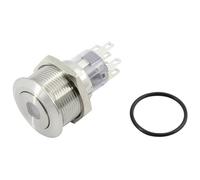 TruComponents Pushbutton ,Panel Mount,Off/(On),DPDT,Solder,IP67