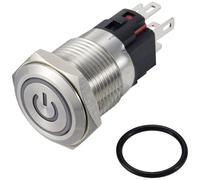 TruComponents Pushbutton ,Panel Mount,Off/On,SPDT,Solder,IP65