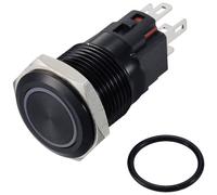 TruComponents Pushbutton ,Panel Mount,Off/On,SPDT,Solder,IP65