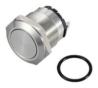 TruComponents Pushbutton ,Panel Mount,Off/On,SPST,Solder,IP67
