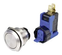 TruComponents 782668 Pushbutton ,Panel Mount,On/(On),NO/NC,Solder,IP40