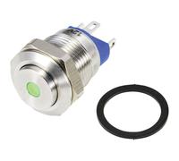 TruComponents 782672 Pushbutton ,Panel Mount,Off/(On),SPDT-NO,Push...
