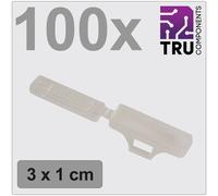 TruComponents Badge 9.5 x 30 mm Clear 100pcs