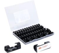 TruComponents Cable mount Self-adhesive Ø5-9mm Blk 50pcs 41229