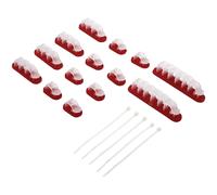 TruComponents Cable mount Self-adhesive Clear 19pcs