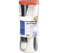 TruComponents Cable tie 100mm/200mm/300mm 3.60mm Blk/Ecru 500 pc(s) 40006