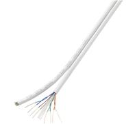 TruComponents Duplex-Network cable CAT 6 F/UTP 8x2x0.196mm² Wh 100m