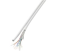 TruComponents Duplex-Network cable CAT 6 SF/UTP 8x2x0.196mm² Wh 100m