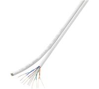 TruComponents Duplex-Network cable CAT 6 U/UTP 8x2x0.196mm² Wh 100m