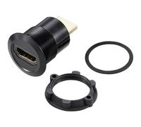 TruComponents HDMI 2.0 Panel Adapter HDMI skt - HDMI plug Black