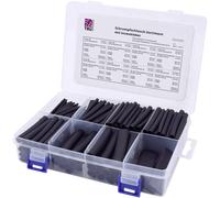 TruComponents Heatshrink set Blk Shrinkage:3:1 300 Parts