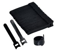 TruComponents Hook-and-loop cable tie 100mm x 12mm Blk 100pcs 656406