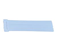 TruComponents 656330 Hook-and-loop cable tie White 10 pc(s)